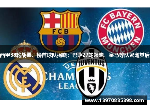 西甲38轮战罢，榜首球队揭晓：巴萨27轮领跑，皇马等队紧随其后